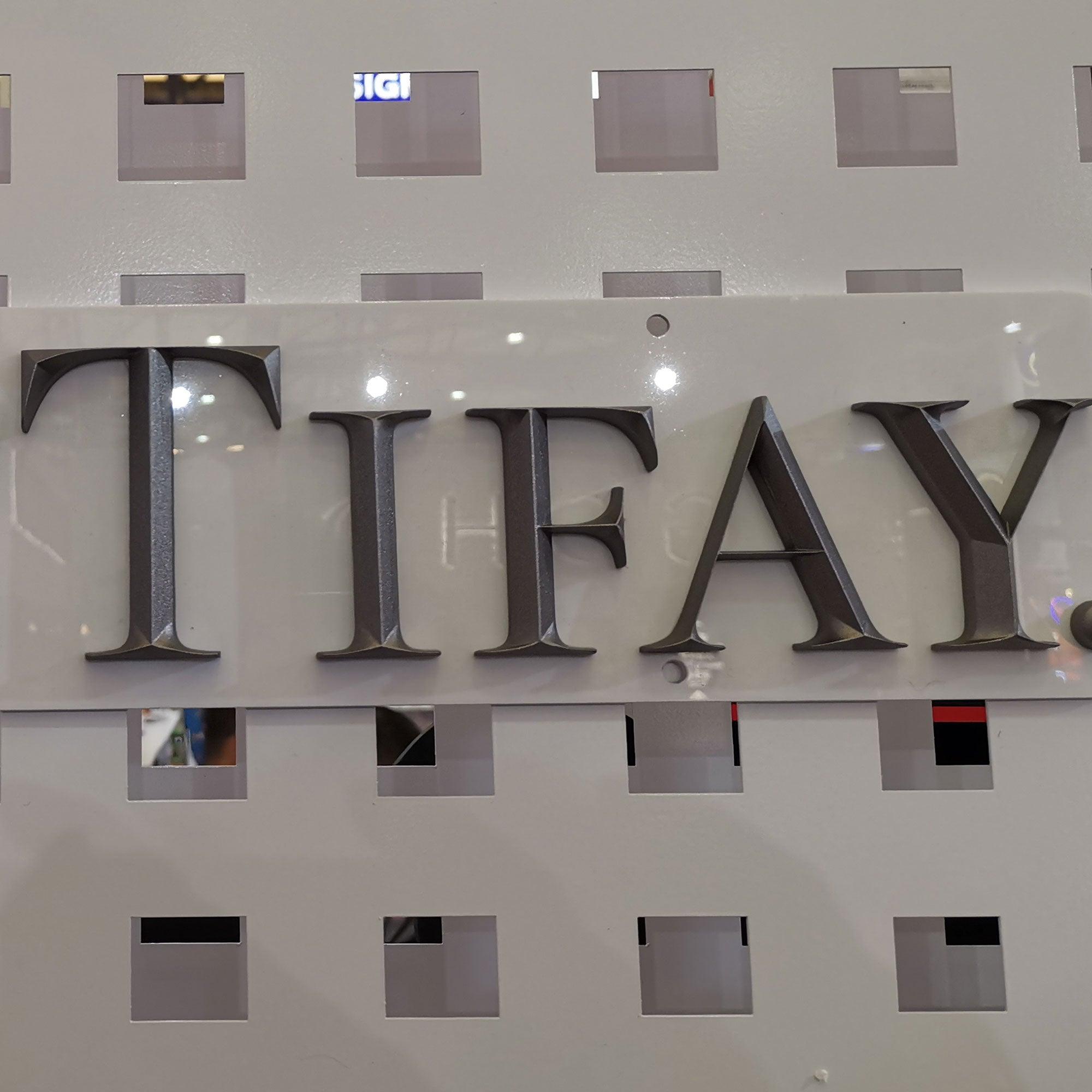 Indoor signs store 3D stainless steel letters bob illuminated letter signs beveled face finish