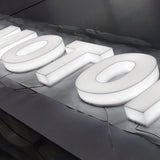 Outdoor Custom Size Company Logo 3D Light Up Full Acrylic Sign Shopfront Led Channel Letters