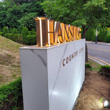 Exterior Acrylic Channel Led Letters Side Illuminated Commercial LED Sign Lights for Coffee Shop Hotel