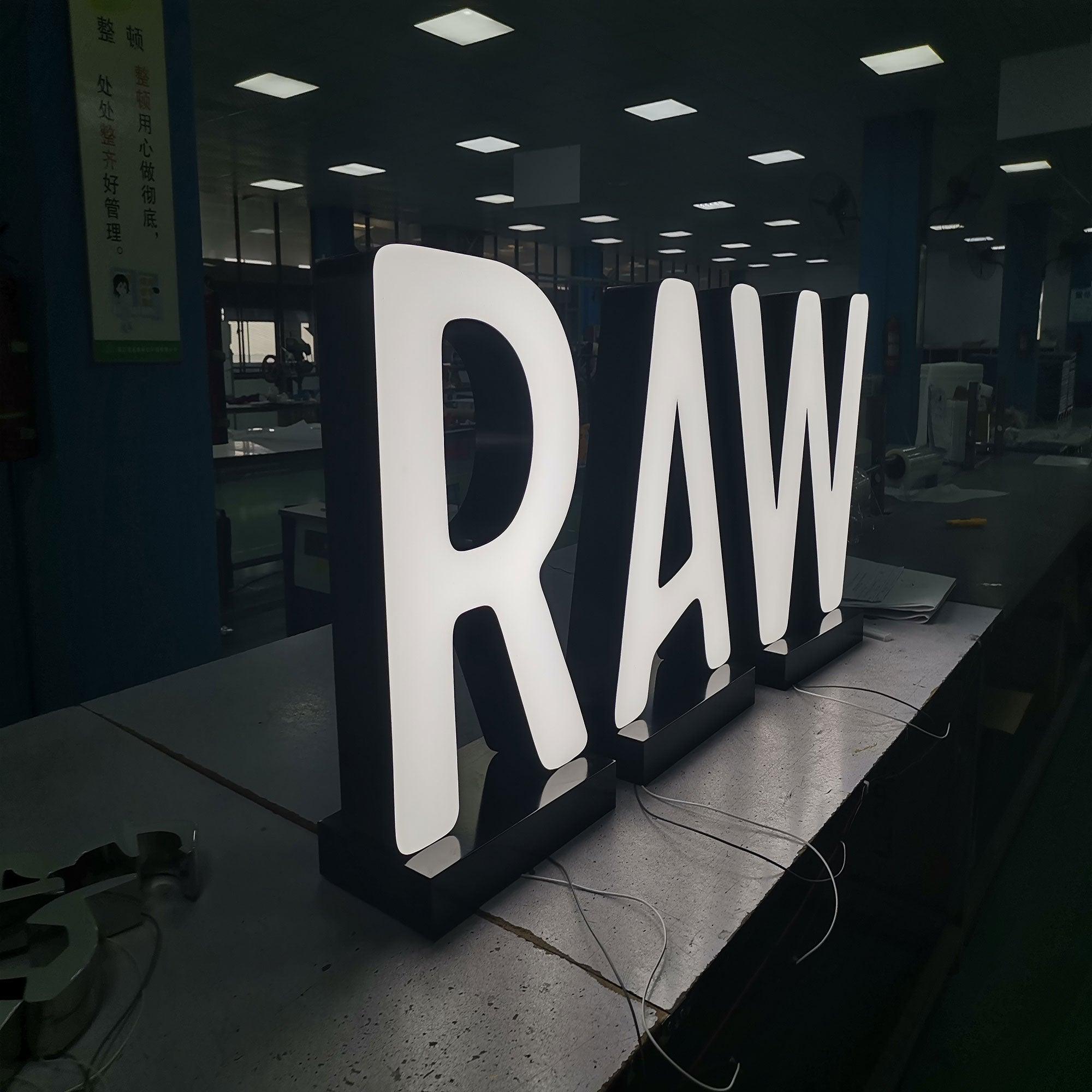 Custom Outdoor 3d Led Channel Letters Sign Giant Large Free Standing F ...