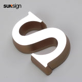 Illuminated Acrylic Letter 3D Mini Solid Cut Acrylic Letters Led Shop Front Sign for Outdoor&Indoor