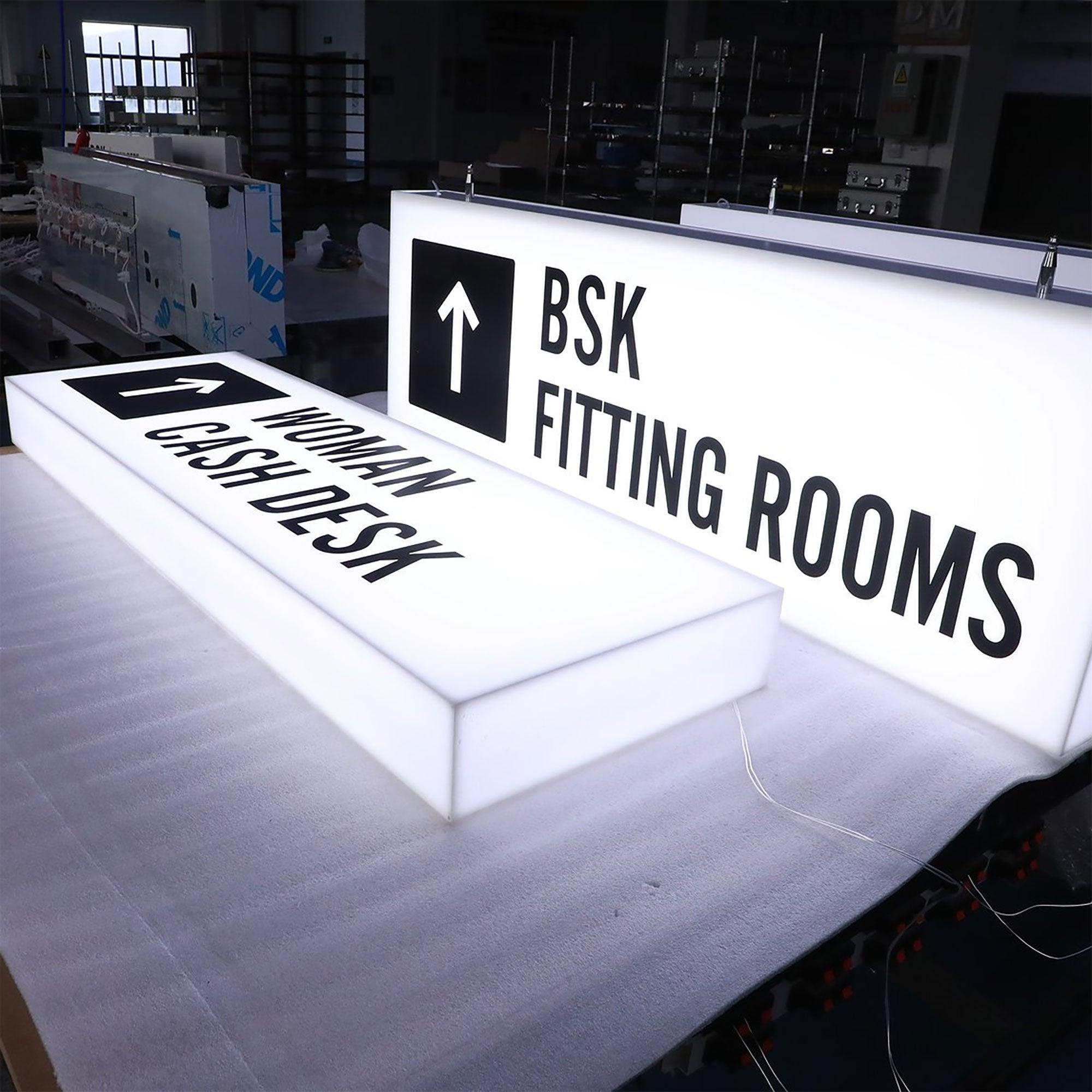 Custom LED Full Lit Acrylic Light Box Signage – sunsignus