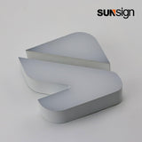 Customized acrylic letters making sign indoor 3D led logo frontlit acrylic store sign