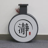 Outdoor LED Double-Sided Light Box Round Project Light Box Blade Sign Wall Mounted Lightbox Sign