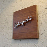 Decorative Laser Cut Solid Metal Alphabet Letter 3D Brushed Stainless Steel Letters and Numbers