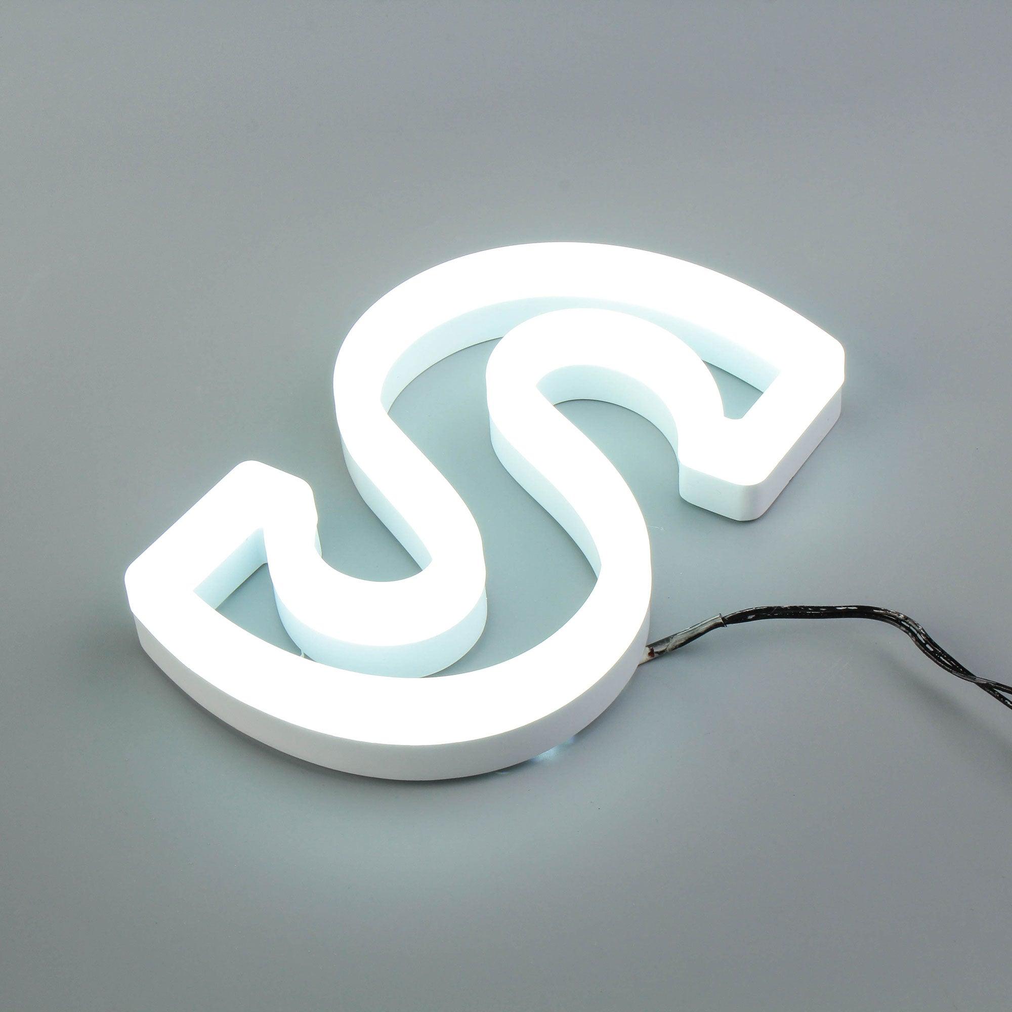 Business illuminated sign coffee shop led acrylic neon letters waterproof outdoor signages