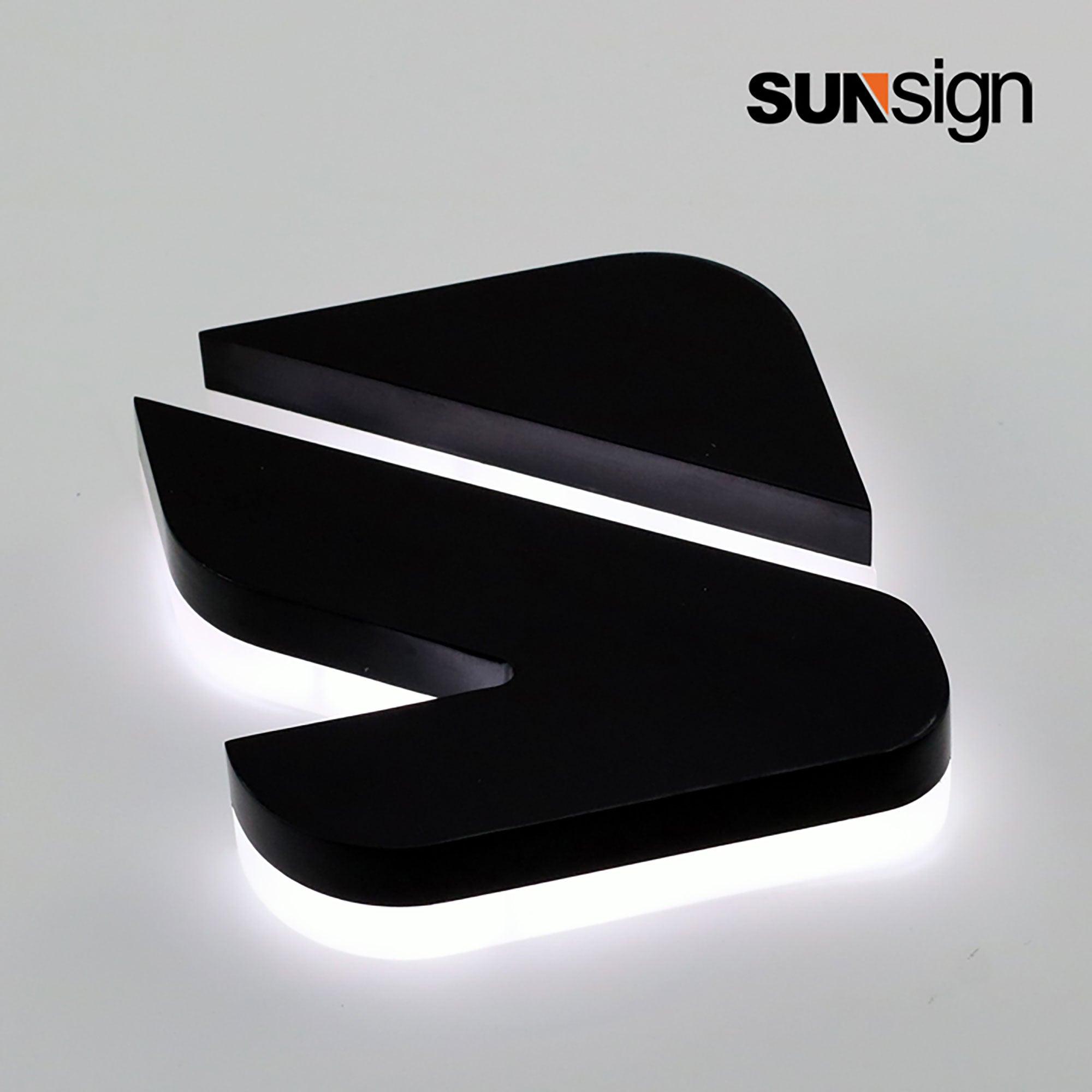 Commercial Halo Illuminated Signs Customized Waterproof Led Backlit Sign Channel Letters