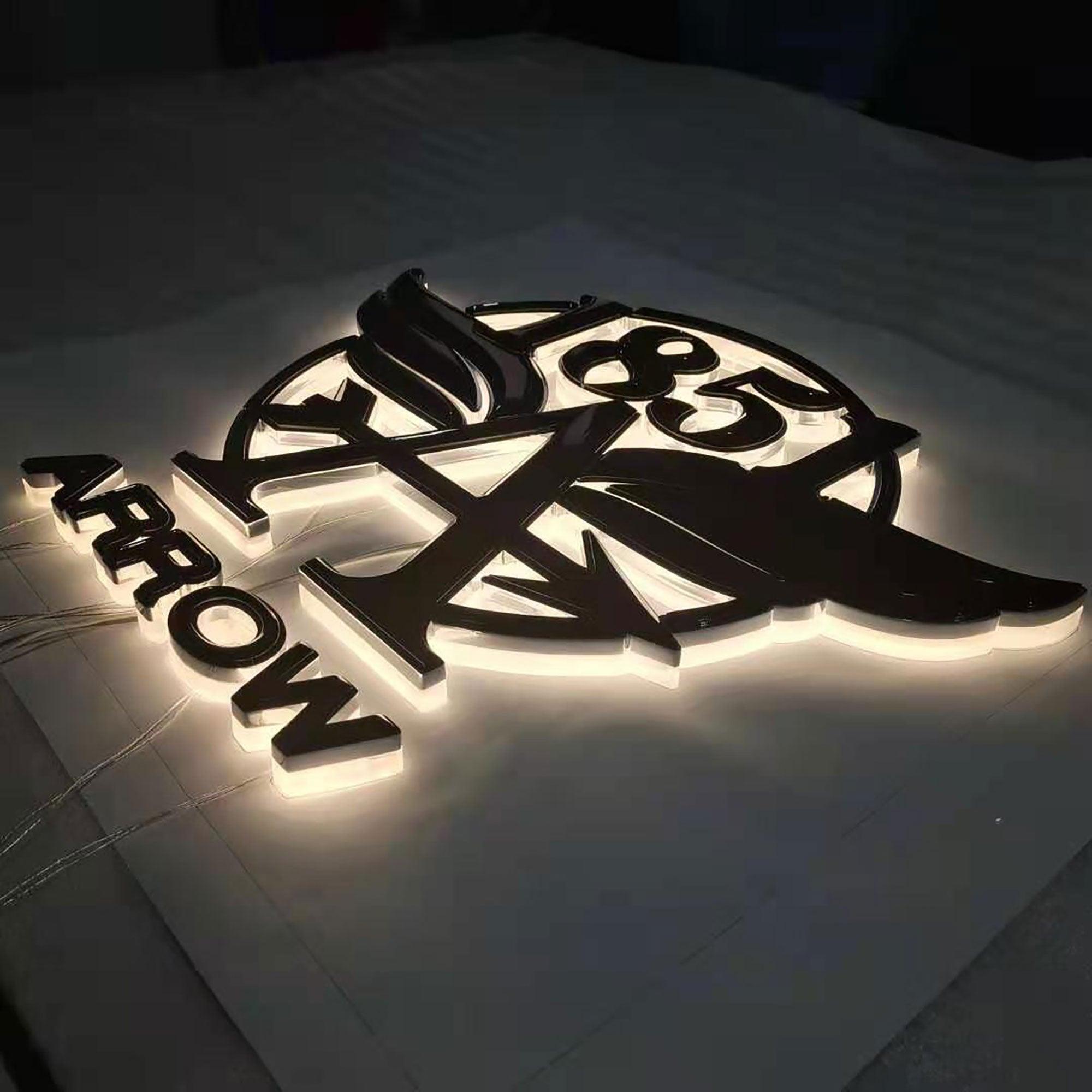 3d Illuminated Channel Signs Letters Custom Led Backlight Acrylic Sign ...