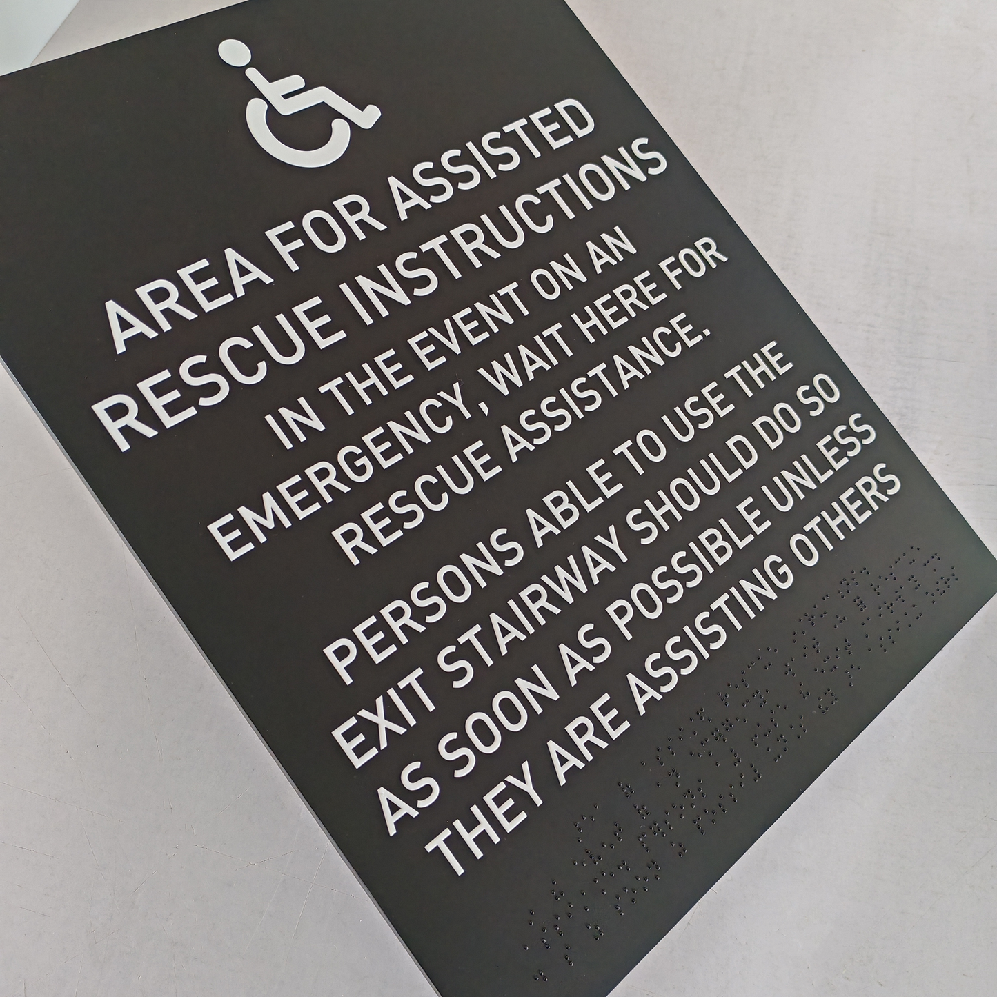 Building Acrylic Braille Sign Wall ADA Standard Plaques Room Door Painted Acrylic Sign Plates