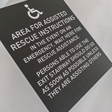 Building Acrylic Braille Sign Wall ADA Standard Plaques Room Door Painted Acrylic Sign Plates