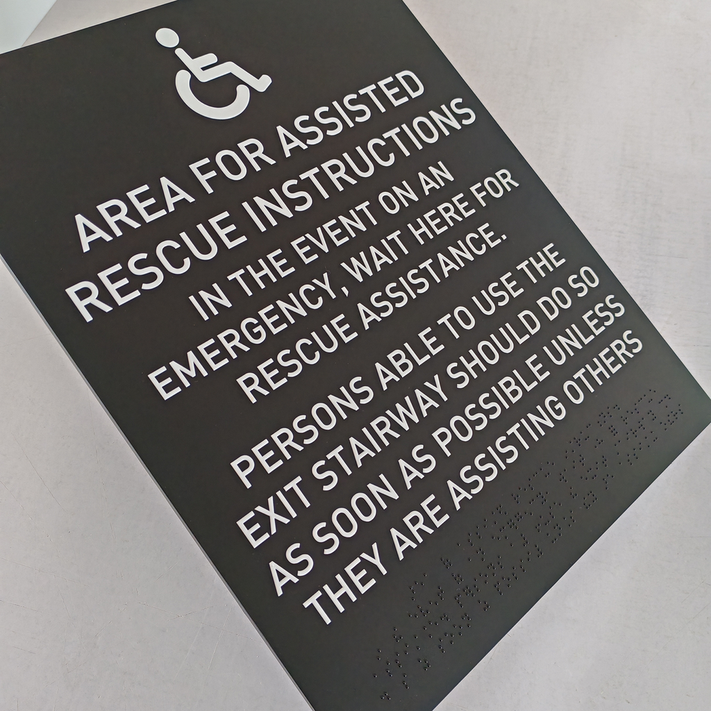 Building Acrylic Braille Sign Wall ADA Standard Plaques Room Door Painted Acrylic Sign Plates