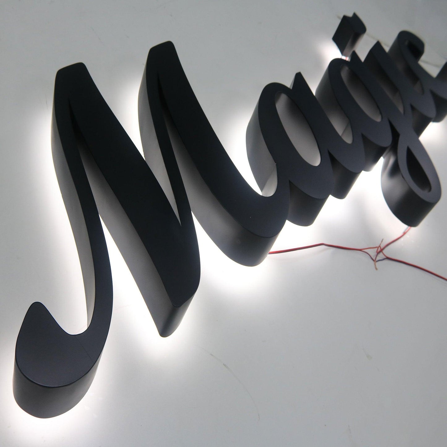 Building Logo Sign Business Signboard 3D Custom Led Business Signs Stud Mounted Wall Display Channel Letters Outdoor