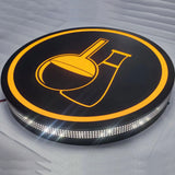 Custom Outdoor Frontlit Lightbox Stainless Steel Illuminated Sign LED Side Lit Store Front Lightbox Sign