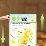 Bar restaurant coffee shop light box led menu poster display screen hanging ultra-thin light box