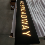 Customized Shape Stainless Steel Luminous Frontlit Led Signboard Sign Outdoor Business Led Light Boxes Signs