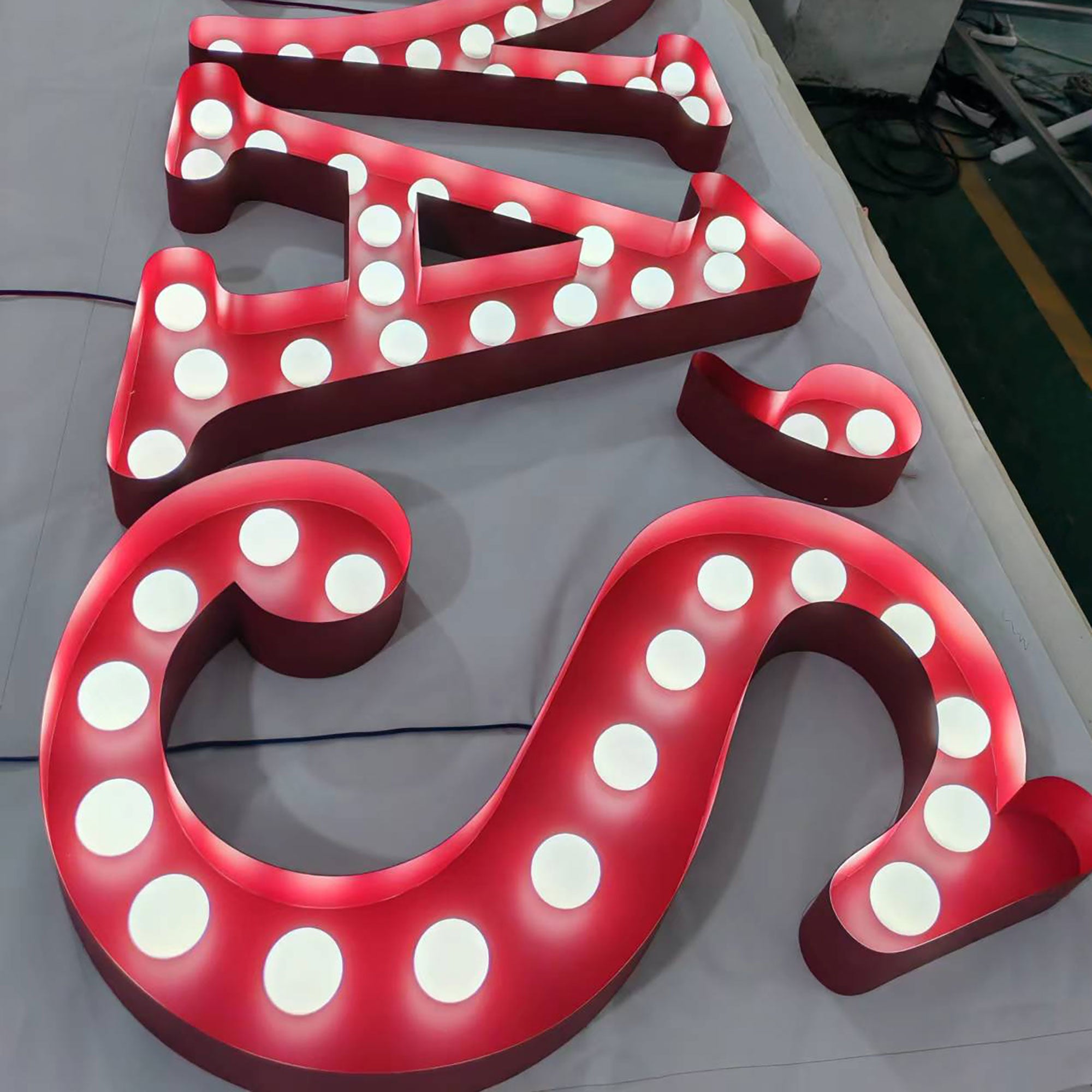 Sign Letter Size Waterproof Outdoor Marquee Letters Giant Size Stainless Steel Signage ...