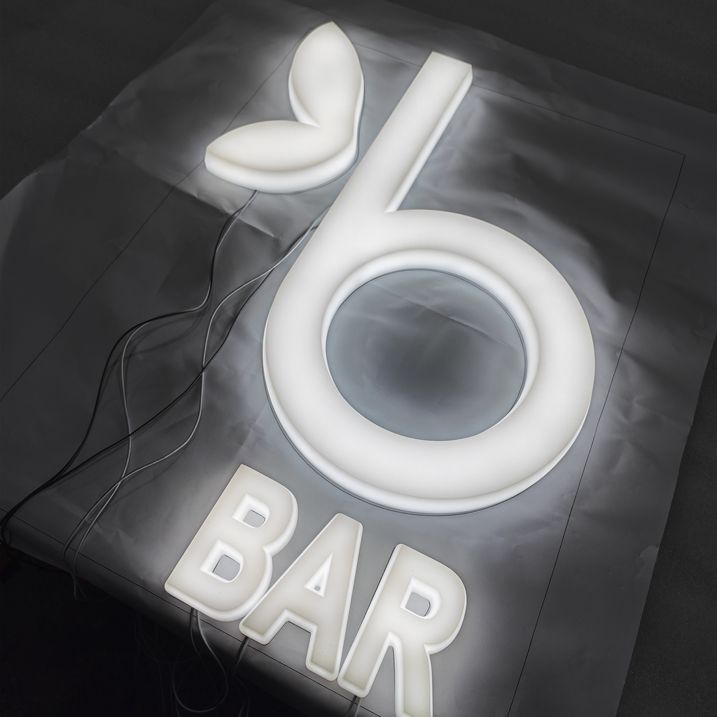 3D Acrylic Letter Sign Board Ful Lighting Indoor LED Signage Companies Reception Wall Signs