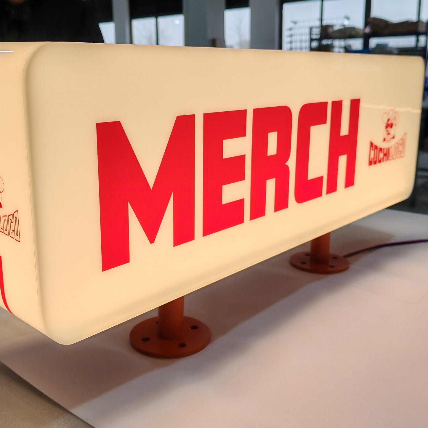 Acrylic 3D Light Box Sign Restuarants Interior Hanging Lightbox Business Outdoor Full Illuminated Lighted Box Sign