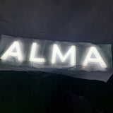 Custom 3D Logo Sign Acrylic Led Full-lit Letter Office Indoor Reception Wall Signs Lighted Store Sign