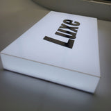 Personalized led advertising light box illuminated wall acrylic sign 3D full lit acrylic lightbox for business