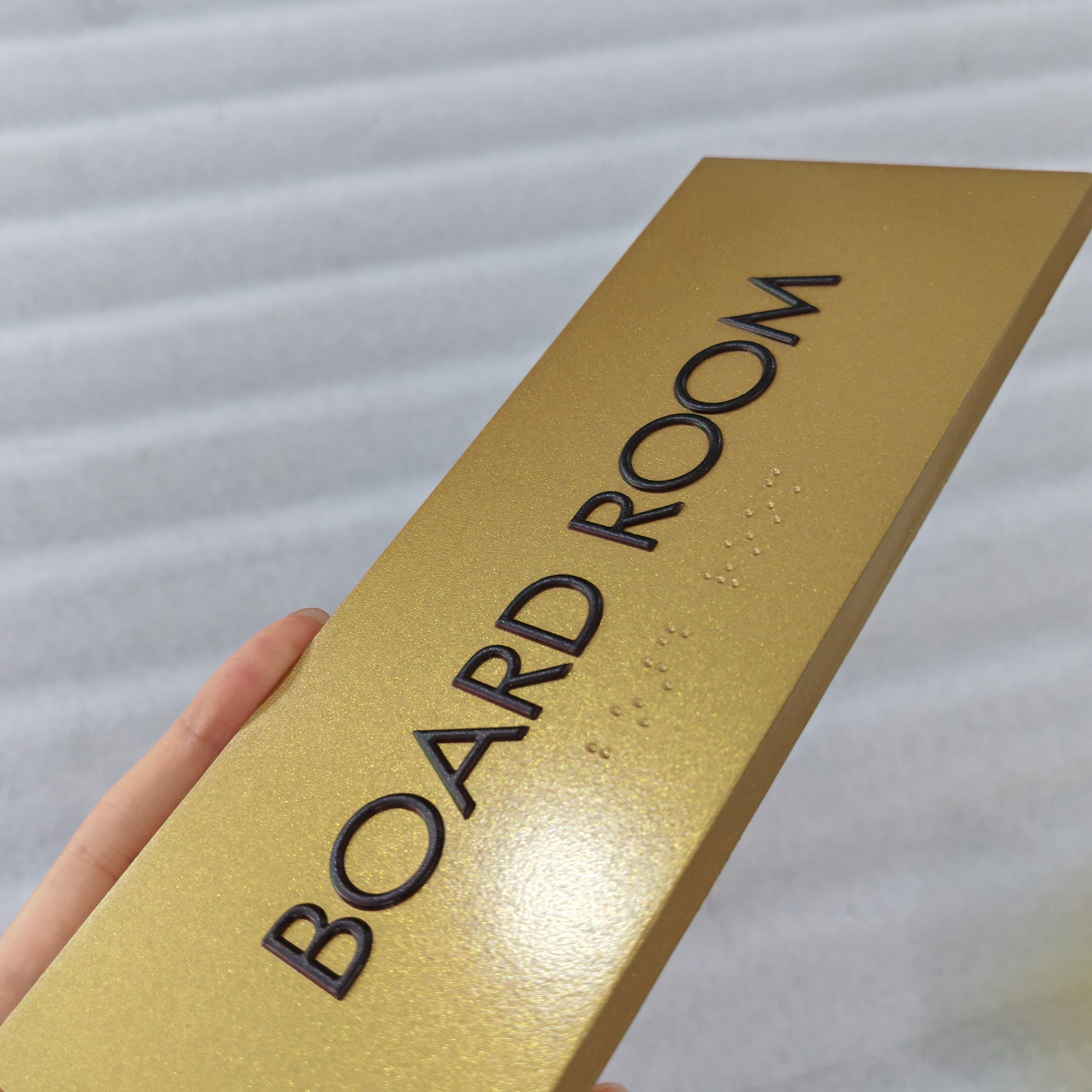 Custom Acrylic Plate Sign 3D Printing Letters Clear ADA Braille Room Number Door Front Signs