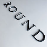 Custom 3D Acrylic Letters Company Name Plastic Letters Black Gloss Acrylic Letters Sign with Beveled Finish