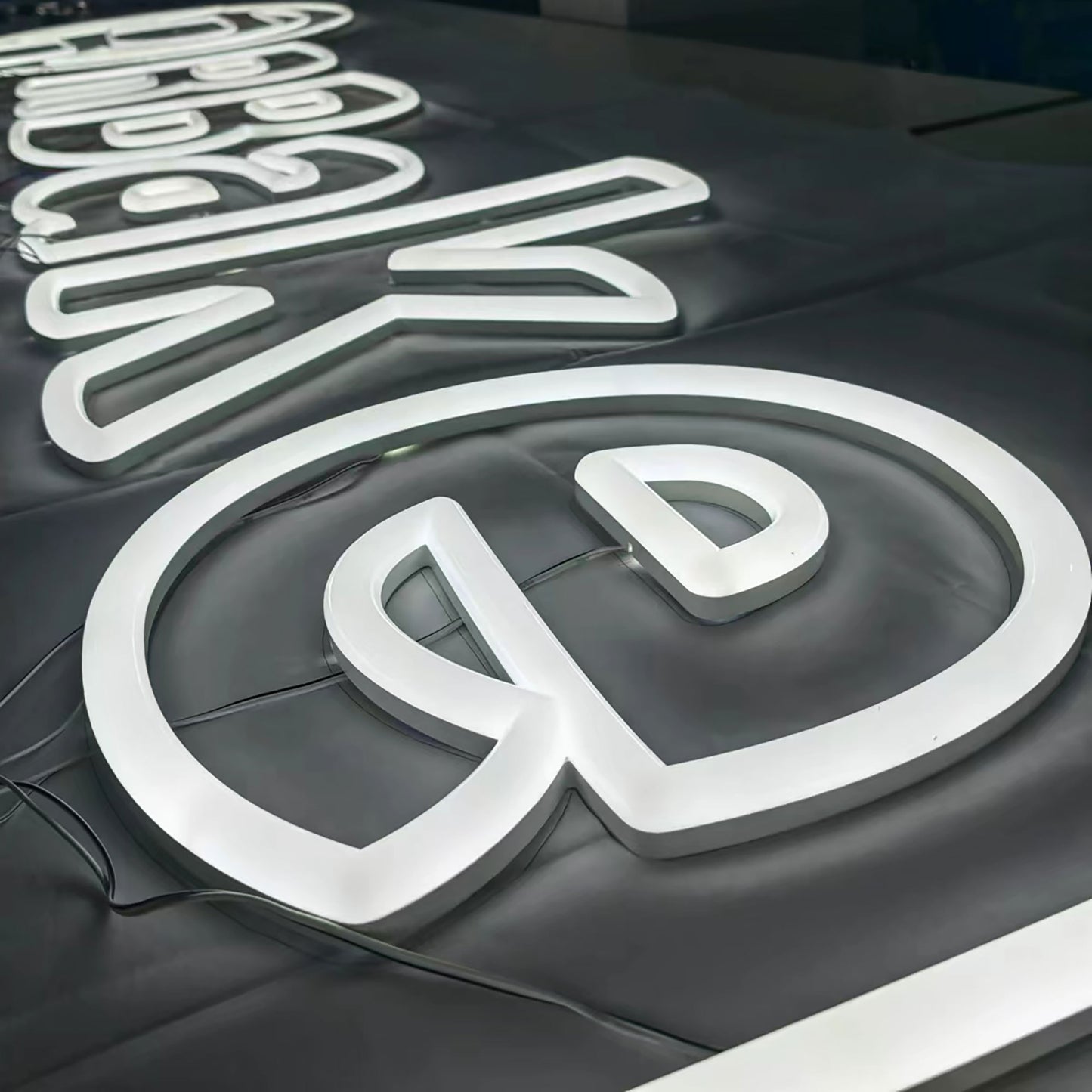 Acrylic LED Letters Custom Faux Neon Signs Business LED Logo Sign Store Front Illuminated Letters Sign