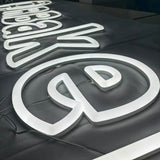 Acrylic LED Letters Custom Faux Neon Signs Business LED Logo Sign Store Front Illuminated Letters Sign