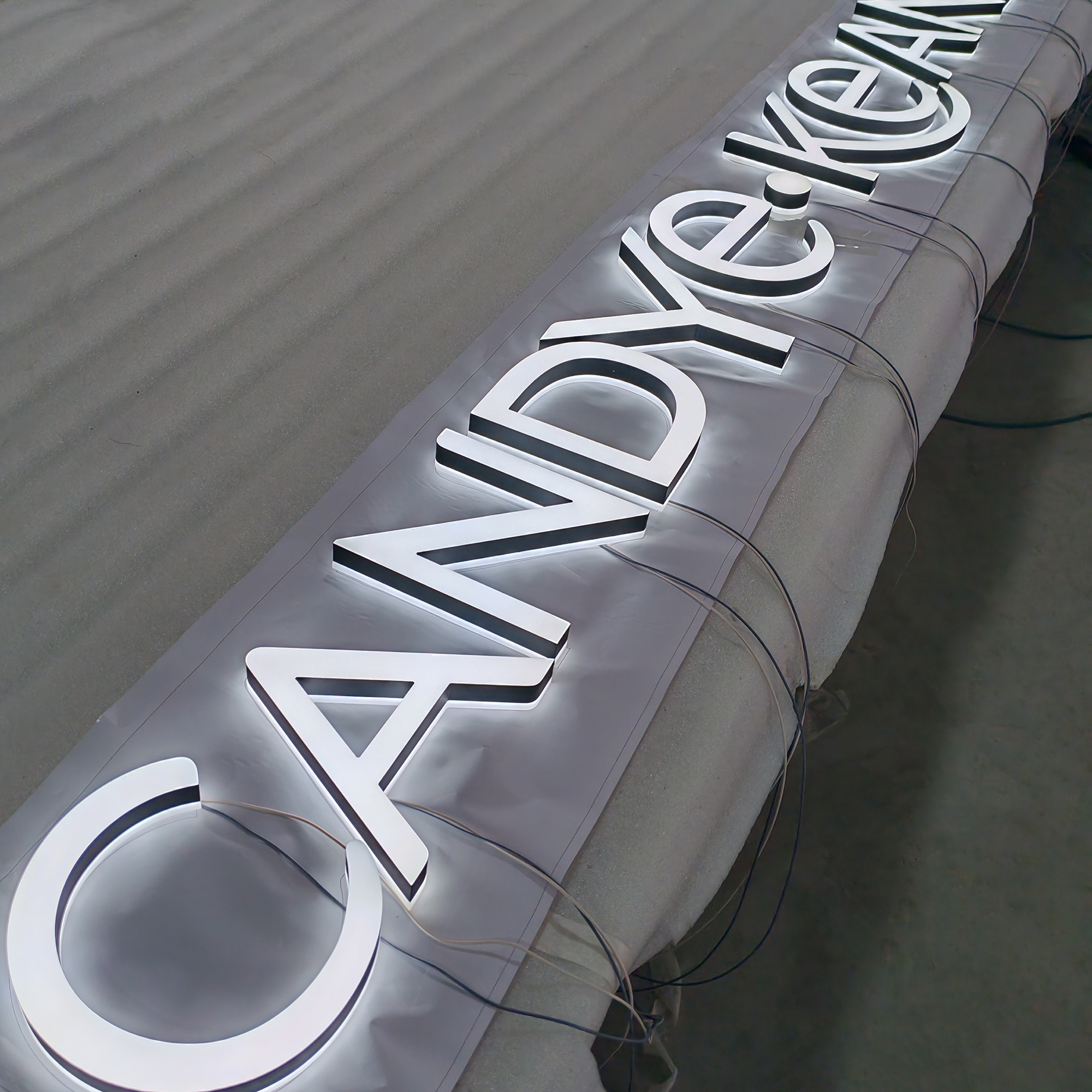 Acrylic facelit & backlit letters 3d LED double sided lit sign letters waterproof shop hotel indoor signs