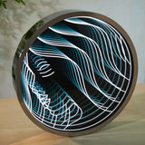 3D Custom Magic Light Illusion Wall Tunnel Sign Home Bathroom Hotel Led Infinity Mirror Decor