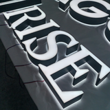 Business 3D Signboard Brand Logo Illuminated Sign Led Shop Front  Double Sided Led Channel Letters