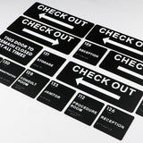 Custom Hotel Reception Sign Restroom Braille Signage Interior Sign Wall Braille Directional Sign
