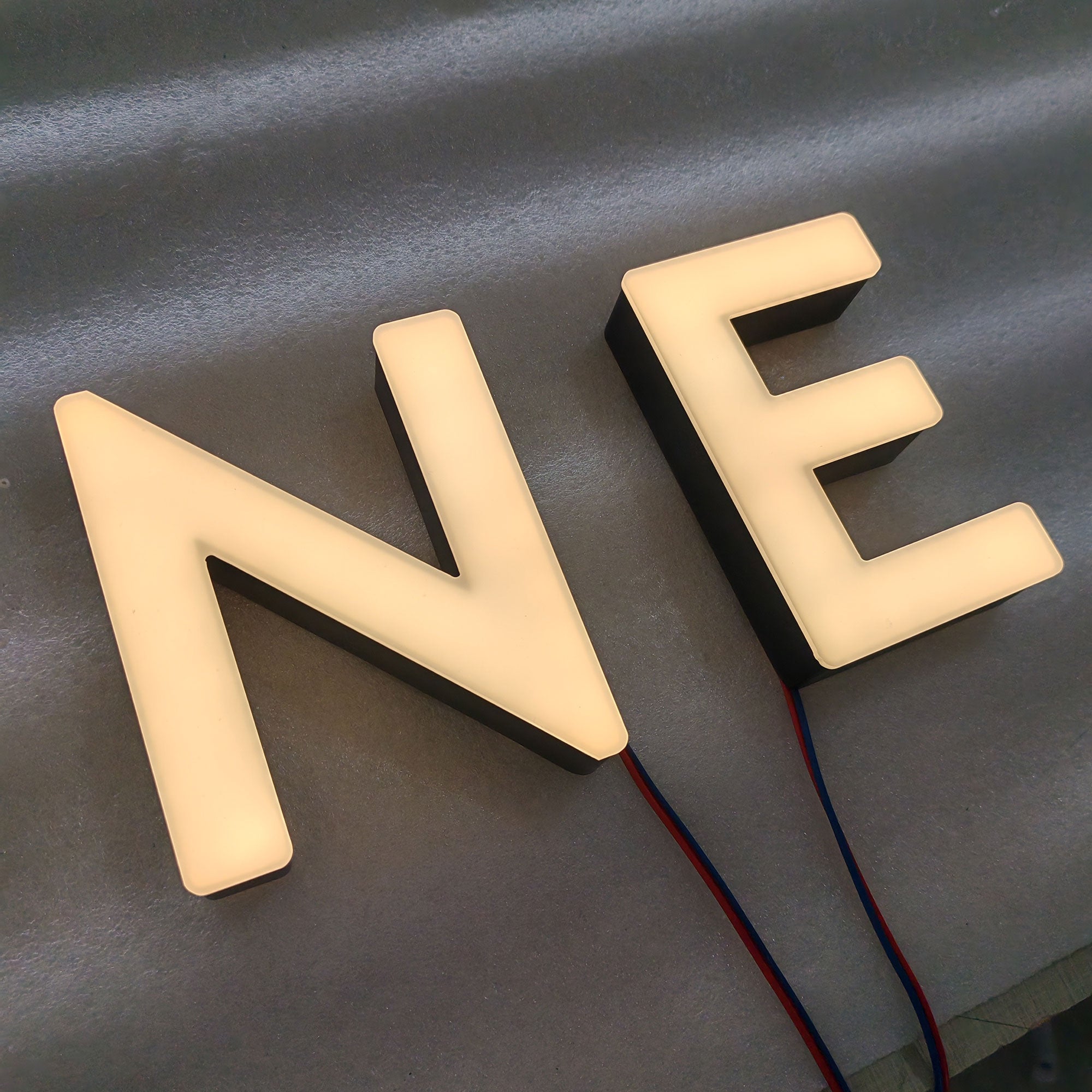 3D LED Front Lit Sign, Rimless LED Channel Letters, Face Lit Business Signage, Custom Front Illuminated Store Front Sign