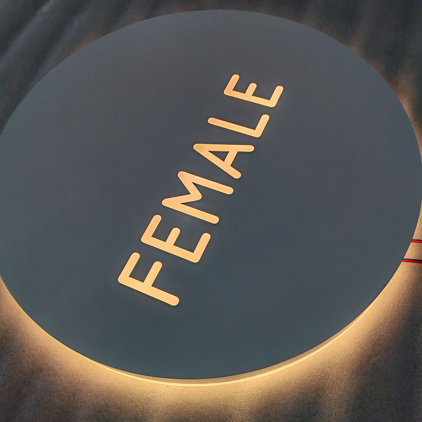 3D Acrylic Lightbox Custom Led Sign Salon Shop Reception Stainless Steel Business Light Box Sign