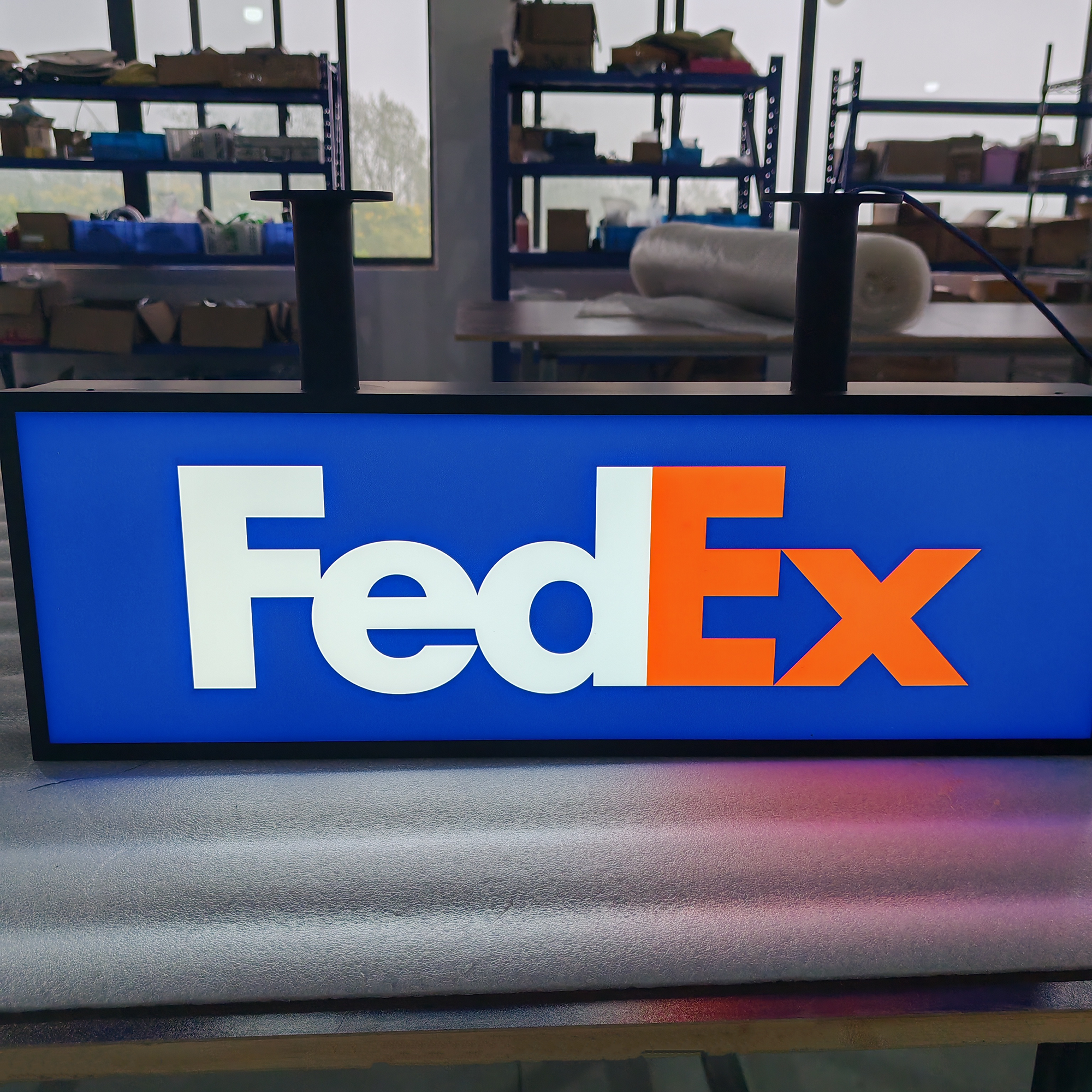 3D Front Illuminated Cabinet Sign Stainless Steel Fabricated Hanging Sign Advertising Acrylic Light Box Signboard