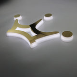 Acrylic Edge Luminous Logo Signages Indoor Side Lit Custom Business Office Channel Letter Sign