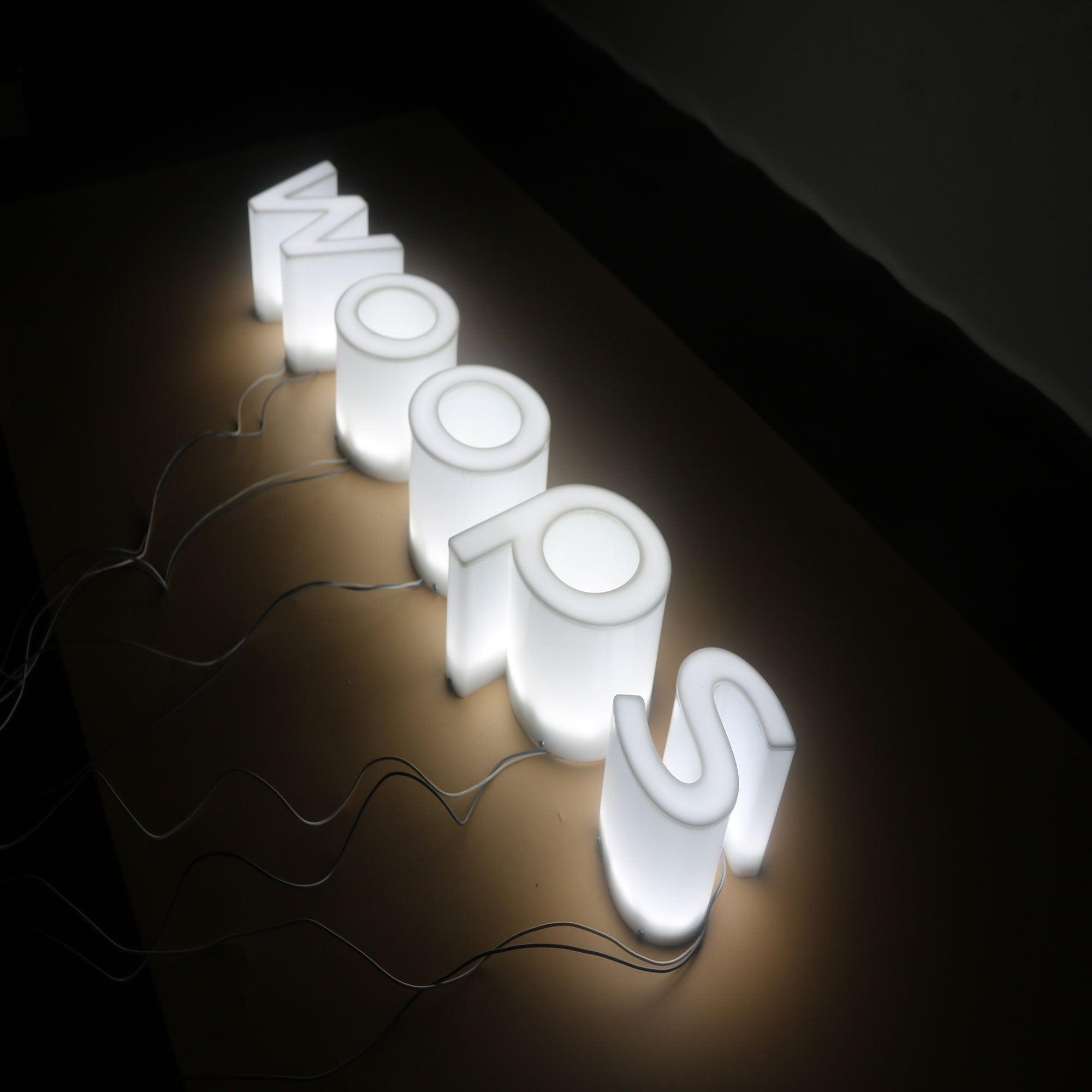 Shopping Mall led illuminated sign 3d acrylic channel letters full-lit letter exterior led sign