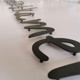 Customized Lettering Indoor Company Home Wall Decoration Logo Solid Laser Cut Metal Letters Sign
