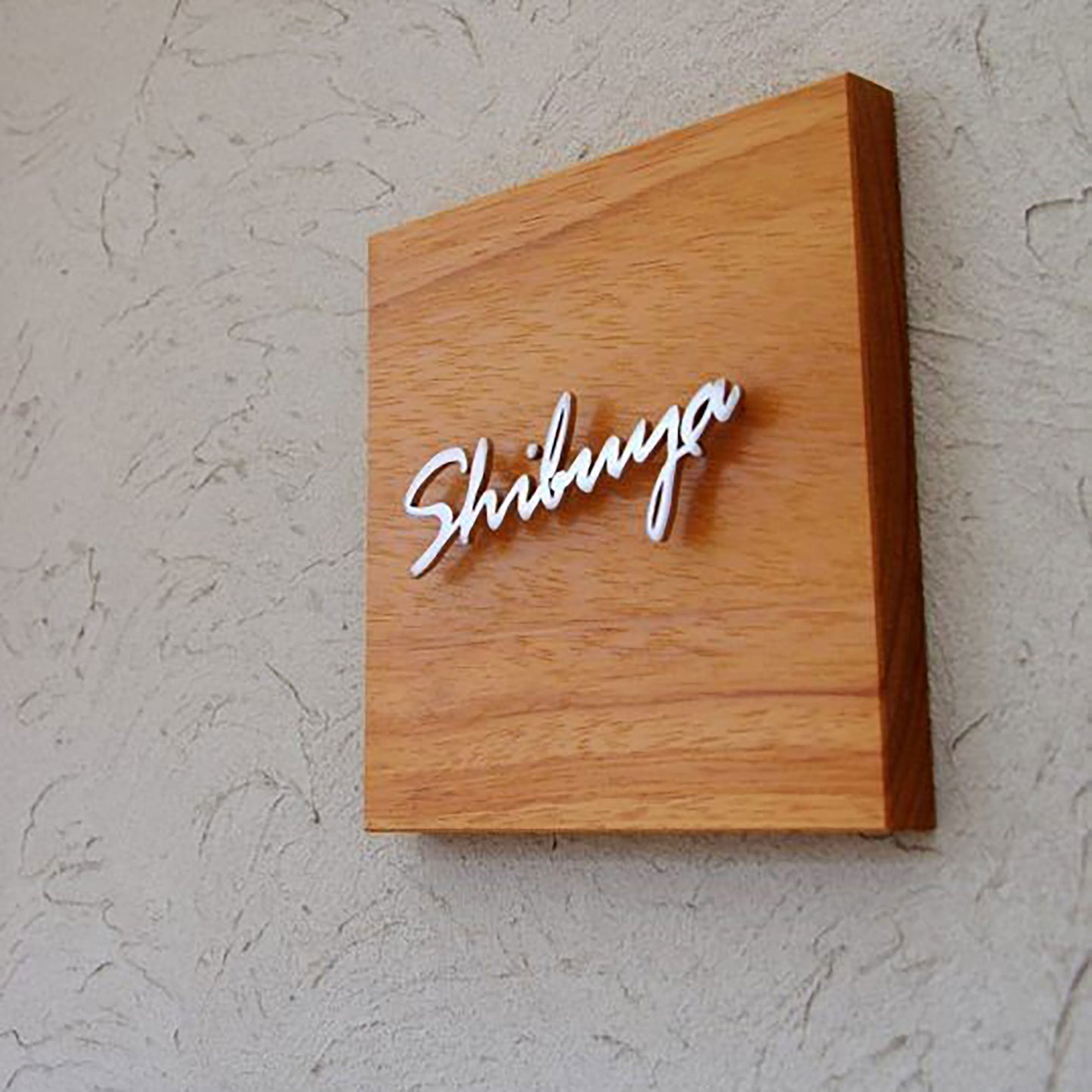 Silver aluminum brushed cut letters door front decorative solid letters business wall logo signage