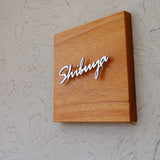 Silver aluminum brushed cut letters door front decorative solid letters business wall logo signage