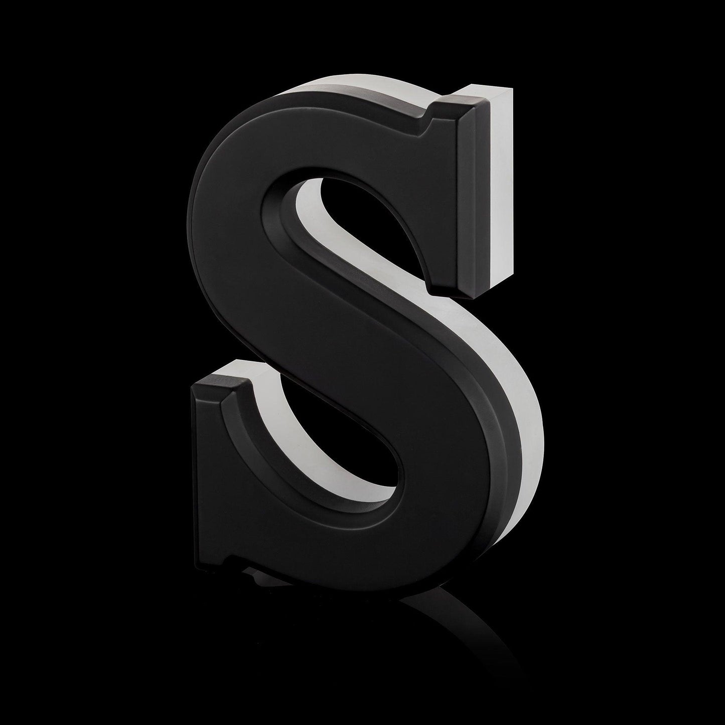 Lighted Stainless Steel Fabricated Channel Letter Back Illuminated 3d Business Store Led Signs