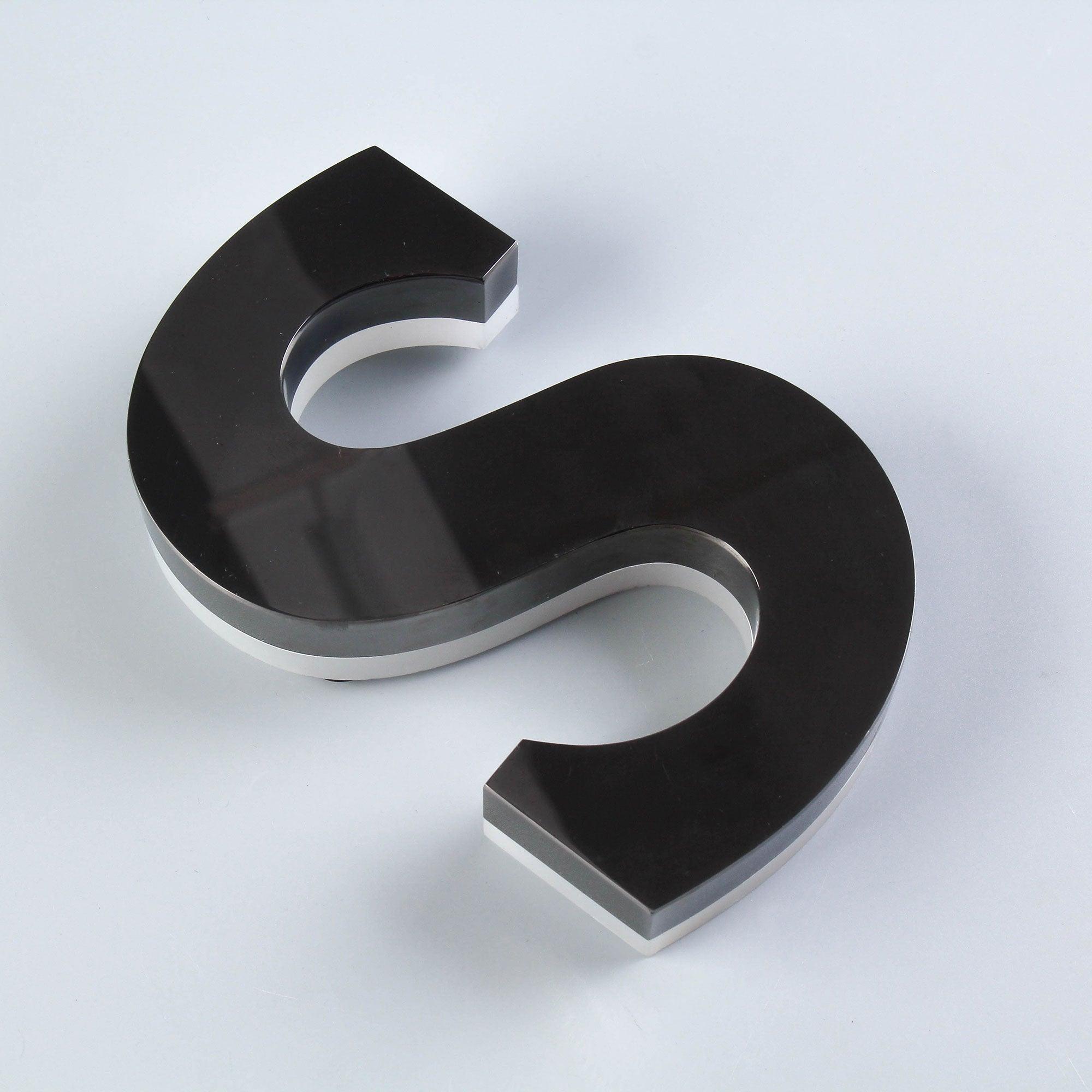 Custom Stainless Steel Backlit Alphabet Lettering Signs LED Halo Lit Channel Letters Sign