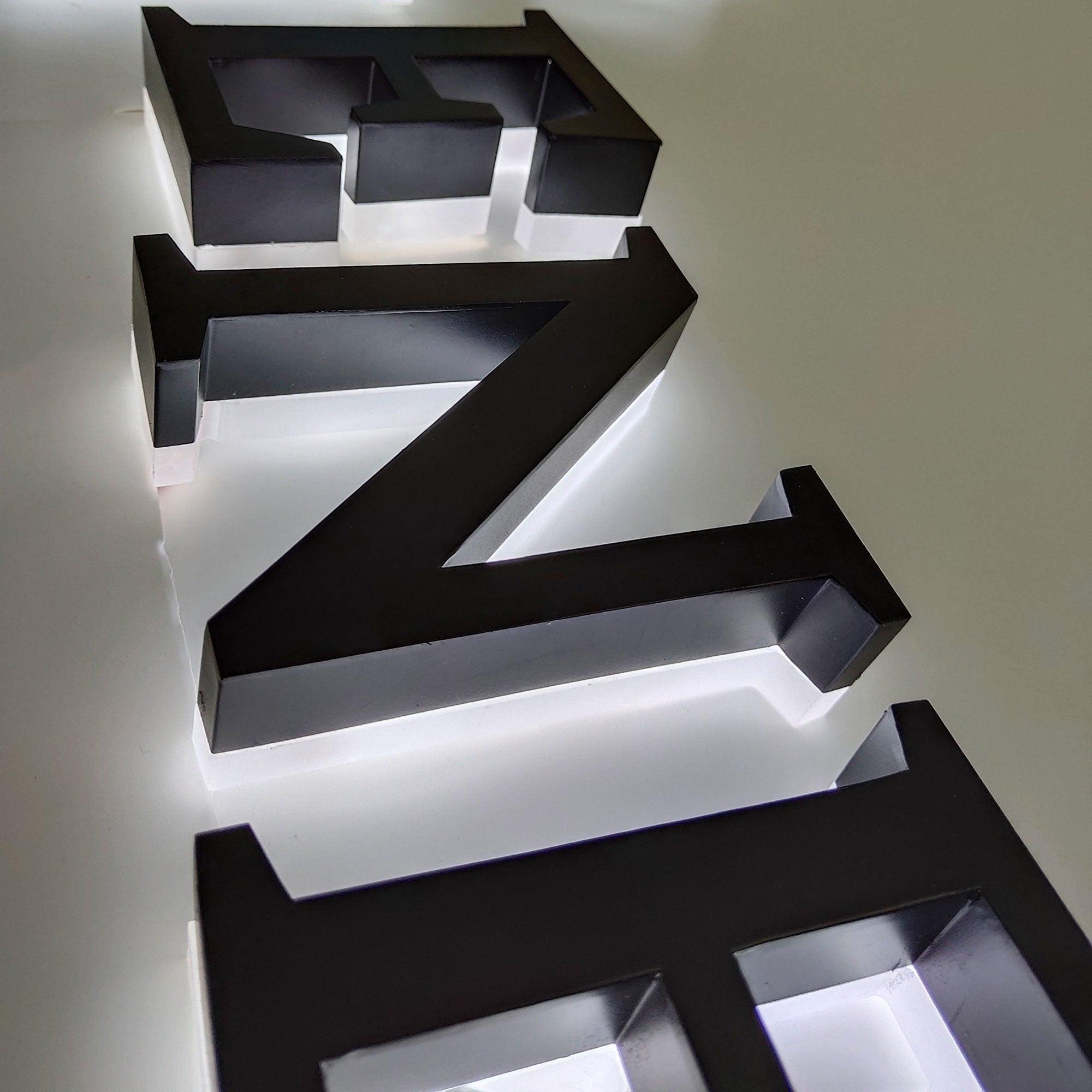 Dropshipping custom business office indoor outdoor letter wall 3d led backlit channel letter sign with CE certificate