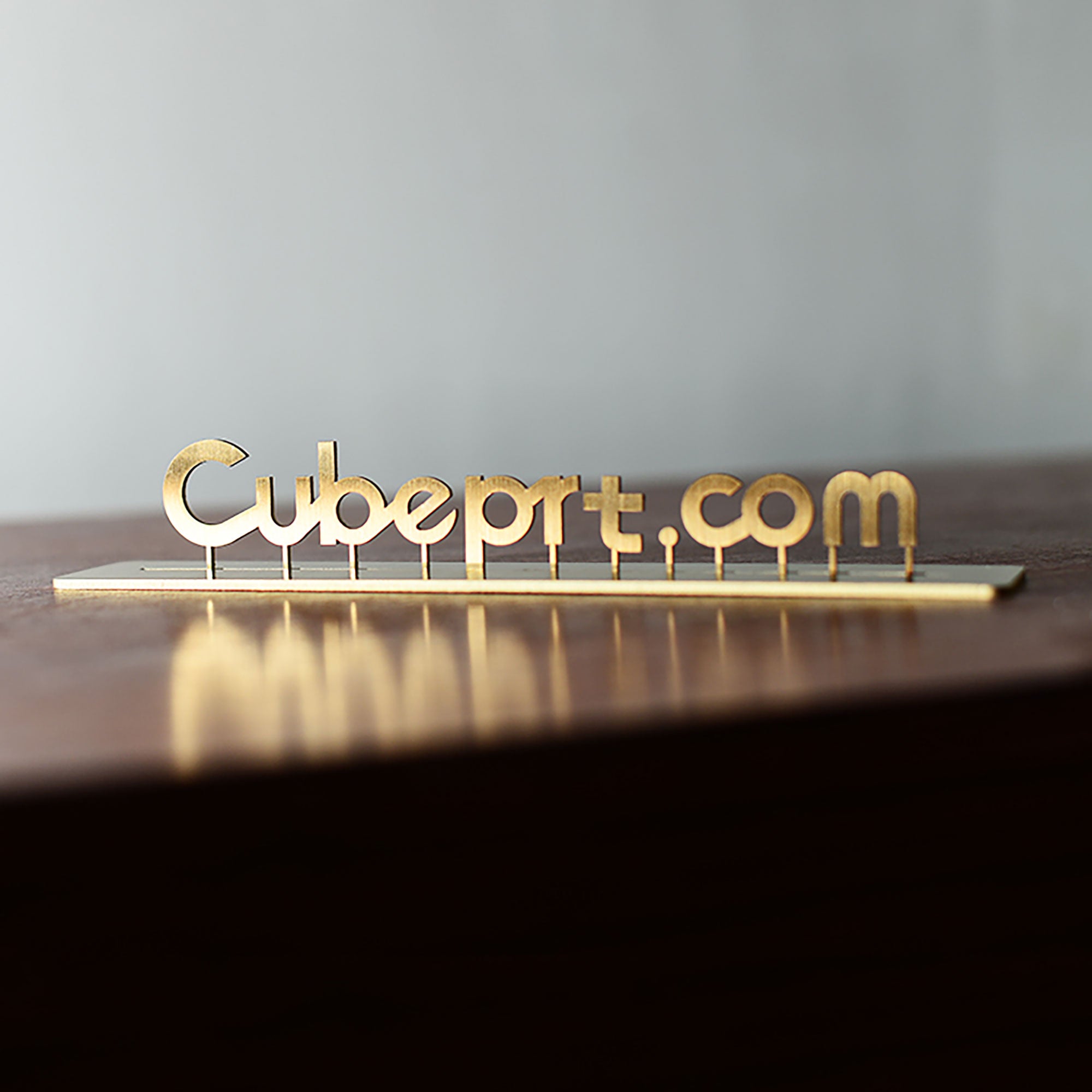 Free standing solid gold metal letters stainless steel company reception sign house numbers