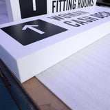 Custom Size Indoor Hanging LED Light Box Sign Full Lit Acrylic Signage for Shop Restaurants