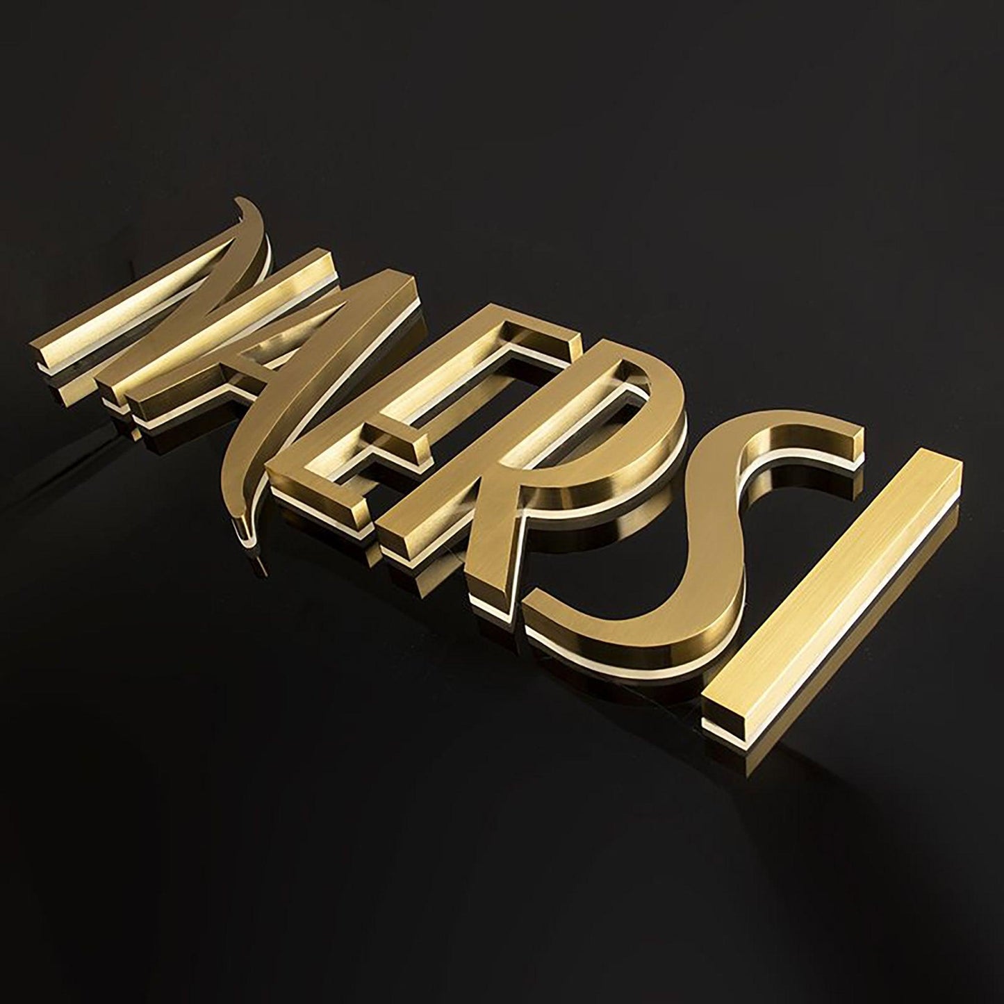 Brushed Custom Illuminated Business Signage Office Indoor Outdoor Backlit Sign 3d Wall Logo Led Channel Letter