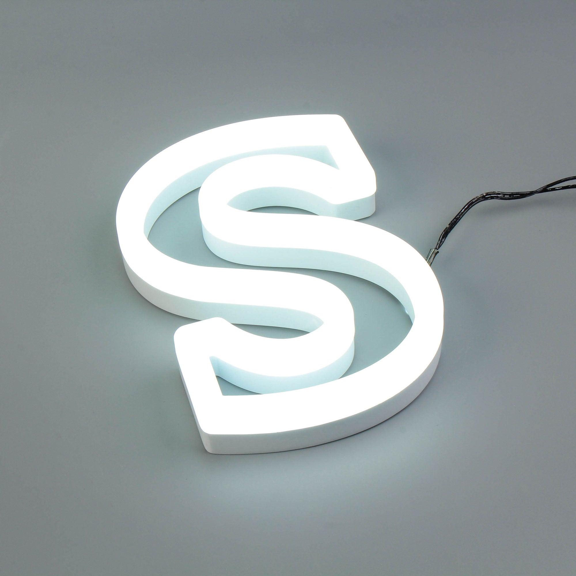 Business illuminated sign coffee shop led acrylic neon letters waterproof outdoor signages