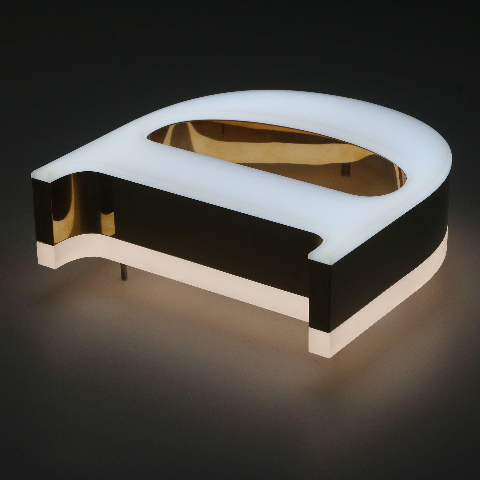 Waterproof business signs outdoor 3D led channel letter shop wall signs double lit letters signage