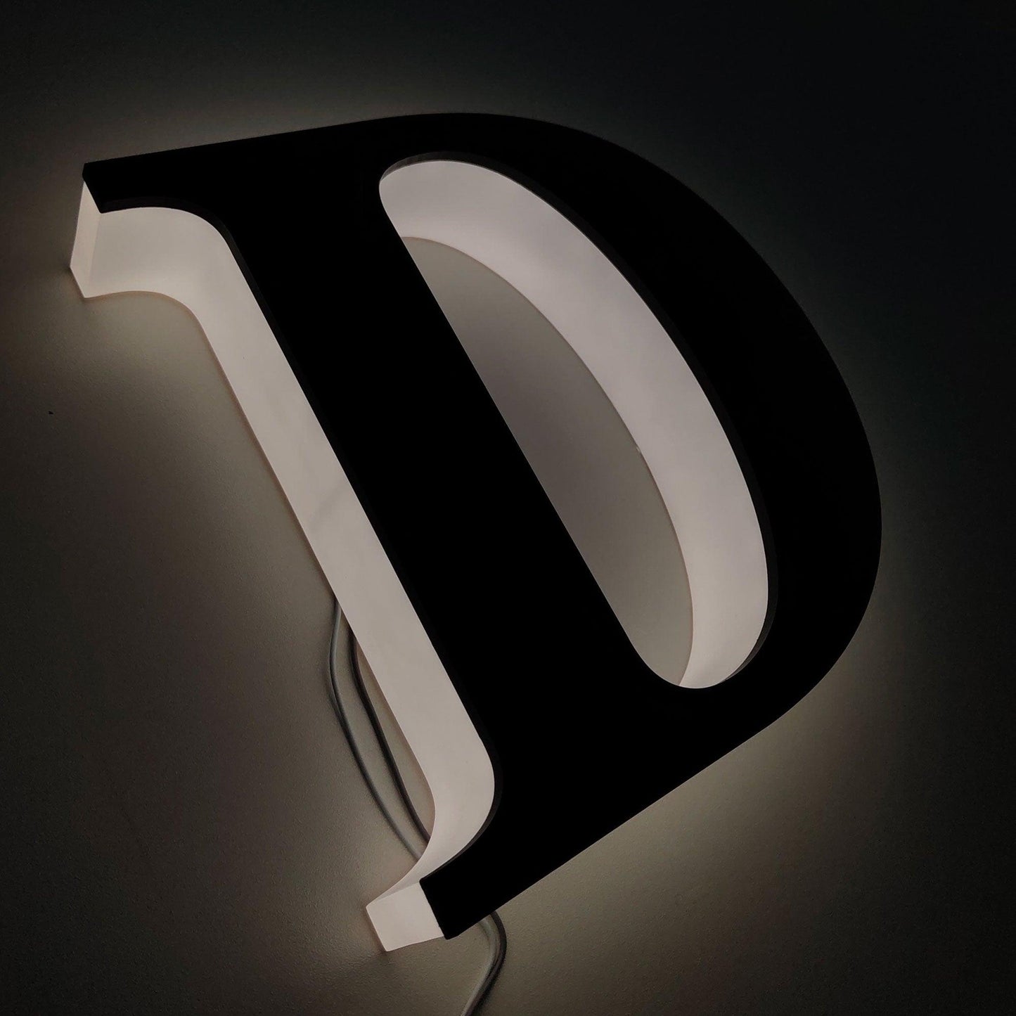 Customized signage backlit three dimensional led office sign reverse lit channel letter sign