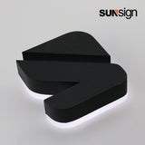 Commercial Halo Illuminated Signs Customized Waterproof Led Backlit Sign Channel Letters